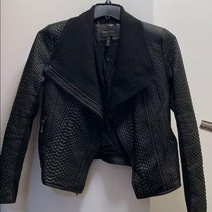 BCBG faux leather jacket